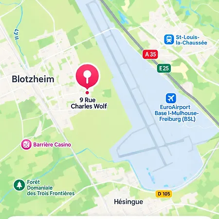 Euro Basel Airport Appartment, 5 Pers, With Terrace, Free Parking, Appartement